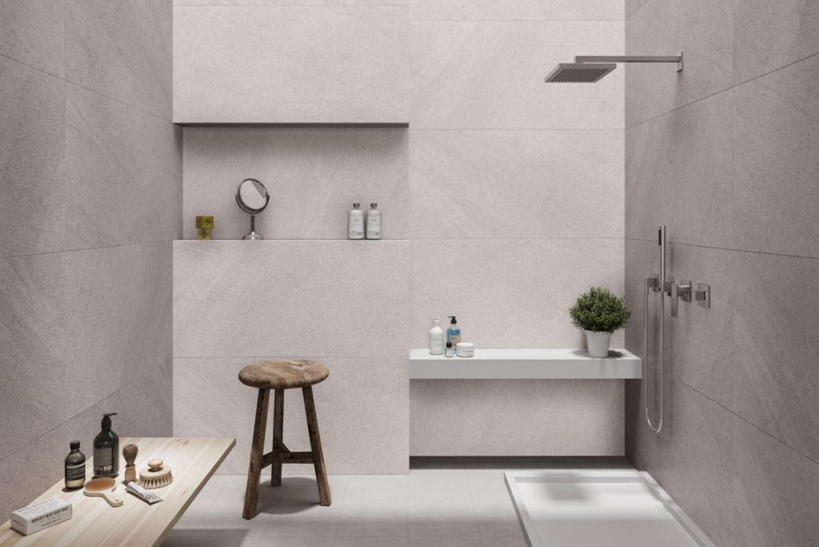 13 mm matt grey indoor tile for elegant bathrooms